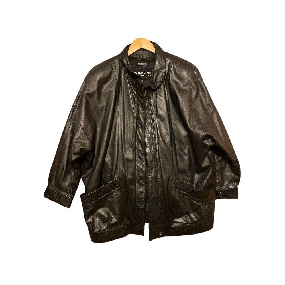 VTG Wilsons Leather Experts Thinsulate Ultra Leather Jacket womens Sz Medium